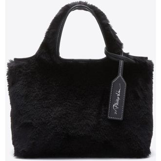 3.1 Phillip Lim Faux Fur Market Tote in Black at Nordstrom