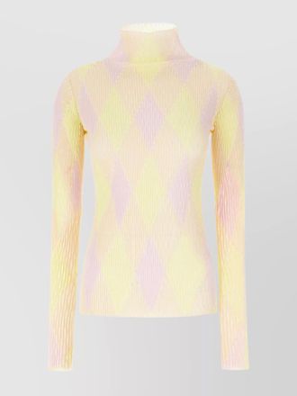 Burberry sheer textured turtleneck top