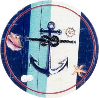 Beachcombers Round Anchor Magnet 2.25 in Blue at Nordstrom