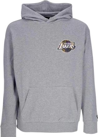 New Era LA Lakers NBA Team Logo Hoodie - Heren - Hoodies - Grijs - M - Katoen - Hoodies & sweatvesten