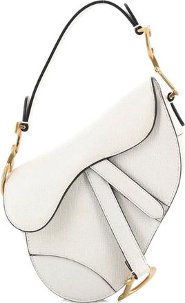 Dior Saddle Handbag Leather Mini shoulder bag - Wit