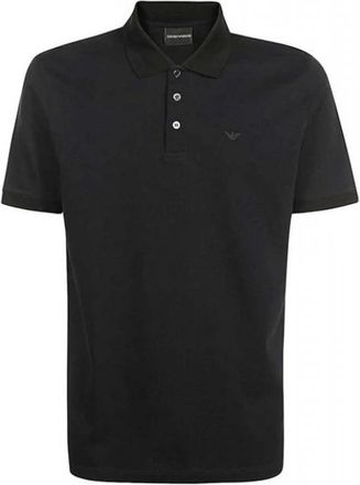 Emporio Armani Polo Logo - Heren - Polos - Blauw - XL - Tops