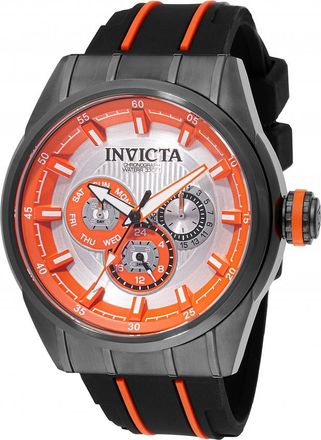 Invicta Speedway Quartz Silver Dial Mens Watch 49054