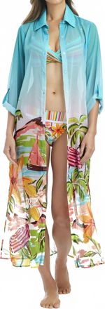 Bleu Rod Beattie Cia Capri Long Shirt In Cool