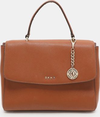 DKNY Dkny Brown Leather Top Handle Bags