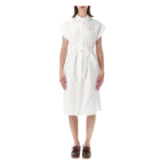 Polo Ralph Lauren Shirt Dresses, female, White, Size: 2XS Oxford Shirt Mini Dress