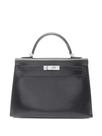 Herm&egrave;s 2013 32 Kelly tote bag - women - Calf Leather - One Size - Black