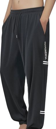 Generic 2025 Trousers Mens Joggers Sweatpants Athletic Track Pants with Zipper Pockets and Drawstrings Running Workout Gym (Black, XXXL)