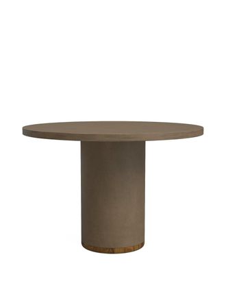 Hannun Mesa de comedor de microcemento en color tierra 110 cm
