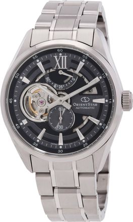 Orient Contemporary Modern Skeleton Automatic Blue Dial Mens Watch RE-AV0138V00B