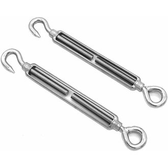 OEM Juego De 2 Ganchos Y Ojales M12, Tensor, Acero Inoxidable 304, Kit De Herrajes De Alta Resistencia Para Tensar Cables De Acero, Para Instalaci&oacute;n De To