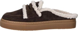 INUIKII Shearling Mule - Dames - Slip ons - Bruin - 36 EU - Leer - Schoenen