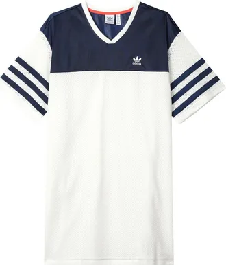 adidas (WMNS) adidas Basketball Shirt Dress Asia Sizing White Blue IS2348
