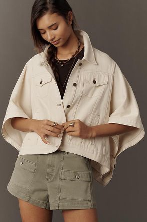 Pilcro The Weston Cape Denim Boyfriend Jacket by Pilcro