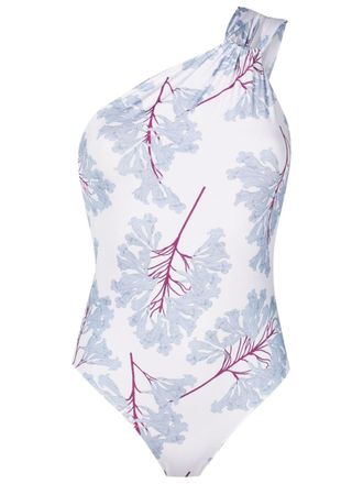 Clube Bossa Costume intero Draper monospalla - Blu