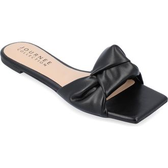 Journee Collection Dianah Sandal in Black at Nordstrom Rack, Size 7.5