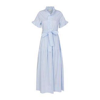 Neo Noir Nellie Soft Stripe Dress - female - Neo Noir - Shirt Dresses - Blue - S - Dresses