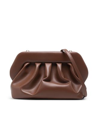 Themoir&egrave; Gathered Vegan Fabric Shoulder Bag with Magnetic Closure