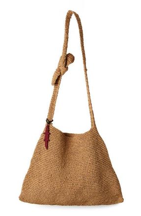 Free People Coastal Crush Straw Tote in Natural at Nordstrom