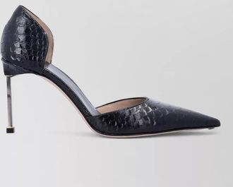 Tom Ford dorsay pump pointed toe stiletto textured