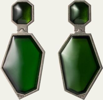 Prada Acrylic Drop Earrings