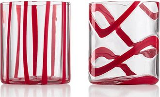 NasonMoretti Cyrcus Set of 2 Tumblers - Assorted Textures