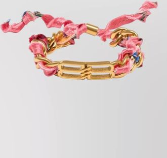 Balenciaga metal ribbon bracelet