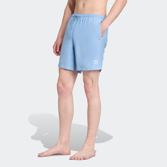 adidas Badeshorts ADIDAS PERFORMANCE ADICOLOR 8-INCH, Herren, Gr. XXL, N-Gr, ash blau, Obermaterial: 100% Polyester, Badehosen Badeshorts