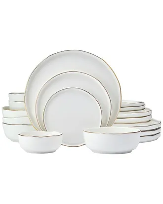 Mikasa Adelaide Gold 20Pc Bone China Dinnerware Set, Service For 4