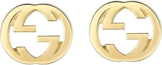 Gucci Stud oorbellen met logo - Goud