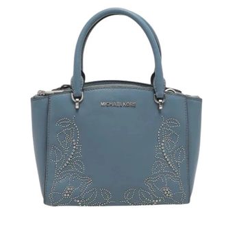 Michael Kors Pre-owned Satchel - Dames - Vintage Handtas - Blauw - ONE Size - Leer - Vintage