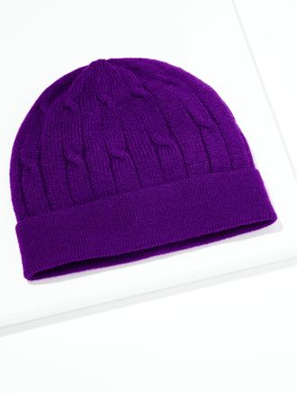 Talbots Soft Knit Beanie - Violet Indigo - 001 Talbots