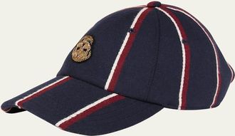 Alexander McQueen College Striped Baseball Cap