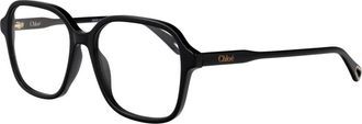 Chlo&eacute; Geometric Eyeglasses - Dames - Brillen - Zwart - 54 MM - Accessoires