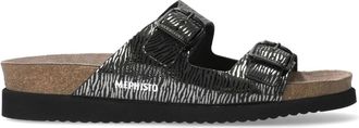 Mephisto Zwarte Patent Dames Sandaal Harmony - Dames - Sandalen - Zwart - 35 EU - Leer - Schoenen