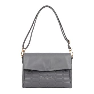 Pierre Cardin Gewatteerde Schoudertas - Dames - Tassen - Grijs - Maat: ONE Size Leer