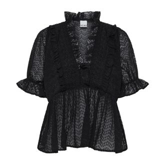 Ichi Camicetta Ihkarlani - - Blouses & Shirts - Donna - Nero - 2XL