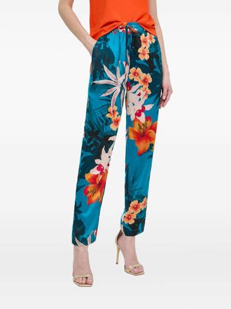 Guess Co floral trousers - Blue