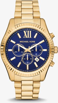 Michael Kors Oversized Lexington Gold-Tone Watch