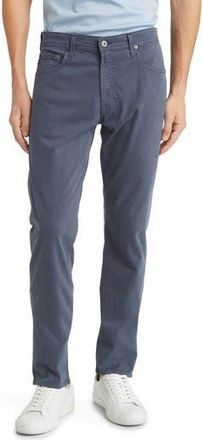 AG - Adriano Goldschmied Tellis Sueded Stretch Sateen Slim Leg Pants in Blue Note at Nordstrom Rack, Size 29 X 34