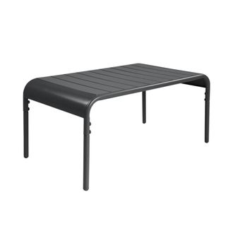 Sweeek Mesa de centro de jard&iacute;n bistr&oacute; de acero, 90cm, antracita