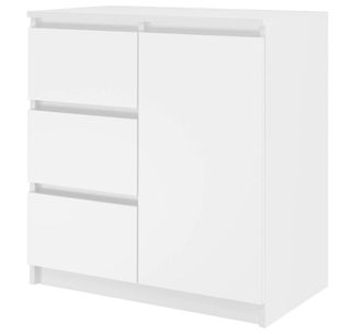 Topeshop Dunja - Aparador 1 Puerta 3 Cajones - Dimensiones 80x40x75 Cm - Almacenaje Sal&oacute;n - Estilo Moderno