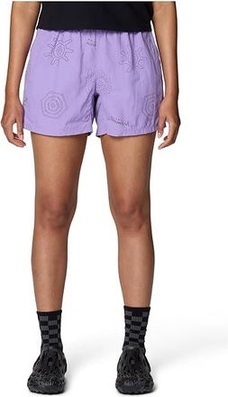 Mountain Hardwear Strydertm Shorts Womens Shorts Harbor Violet Screens Print : 2XL 3, Nylon