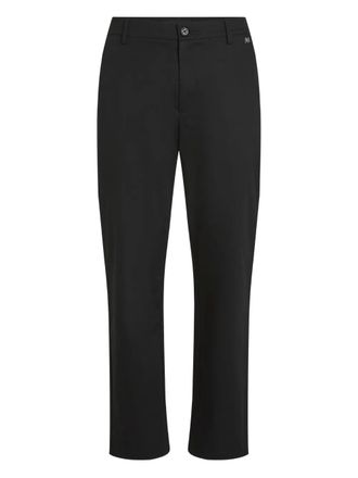 Karl Lagerfeld logo-charm trousers - men - Cotton - S - Black