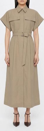 Brunello Cucinelli Abito chemisier in misto cotone Brunello Cucinelli