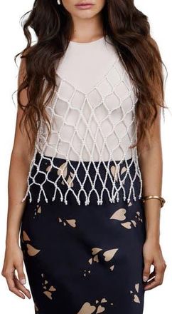 Saachi Faux Pearl Top in White at Nordstrom Rack