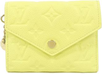 Louis Vuitton Yellow Leather Wallet (Bi-Fold) (Pre-Owned)