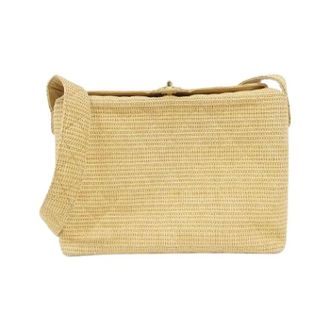 Chanel Pre-owned Raffia chanel-bags - Dames - Pre-owned - Beige - Maat: ONE Size
