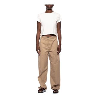Pomandere Wide Trousers, female, Beige, Size: M 31616-200 Wide Trousers