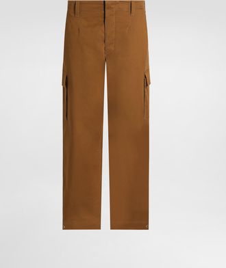 Dolce & Gabbana Cotton Cargo Pants - Man Pants And Shorts Brown 44
